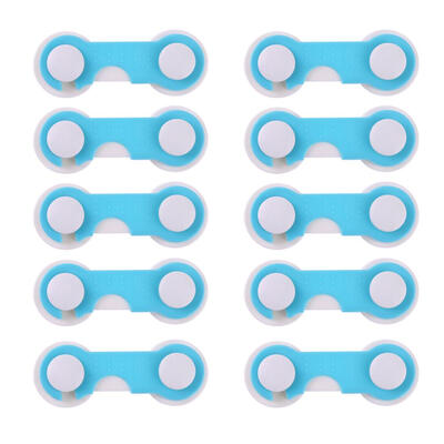 

10 or 20pcs Set Door Drawers Wardrobe Todder Baby Safety Plastic Lock Blue