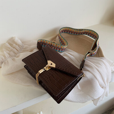 

high-level womens bag chic flow small square bag early autumn new 2019 casual one-shoulder bag messenger bag