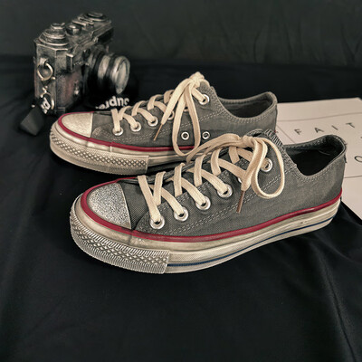 

Comet EVENSTAR old small dirty shoes men low to help wash canvas shoes retro dirty shoes men&women couple shoes