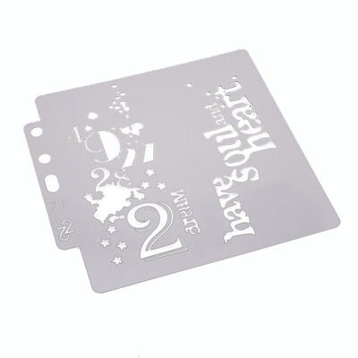 

Plastic Scrapbook Graffiti Painting Mold DIY Cake Biscuit Mould Template