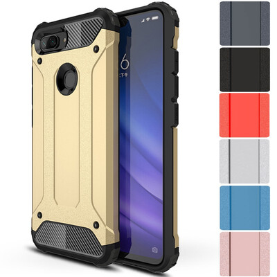 

Heavy Duty Bumper Case Xiaomi Mi 8 Lite Hybrid TPU Case Cover Xiomi Mi 8 Lite 8lite M1808D2TT Armor Silicone Case