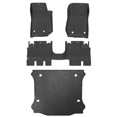 

TPE Floor Mats & Tray Cargo Liners fit for 2014-2018 Jeep Wrangler JK