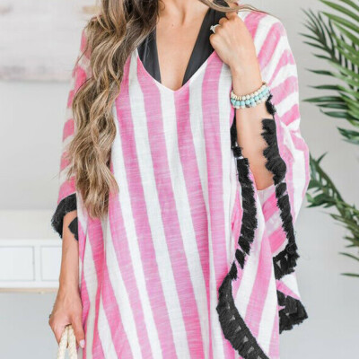 

Women Ladies Bikini Cover Up Dress Long Cardigan Summer Beach Holiday Casual