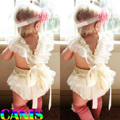 

Toddler Newborn Baby Girl Lace Summer Bodysuit Romper Jumpsuit Sunsuit Clothes
