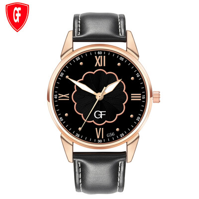 

Gobestart Hot Man Leather Watch Whatever Late Anyway Letter Watches New Pointer glow