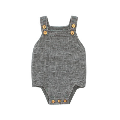 

Baby Boys Summer Romper Lovely Infant Girl Solid Rompers knitted New born Baby One-pieces Kids Girls Boy Suspender Romper