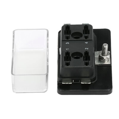 

4 Way Blade Fuse Box Holder for Car Van Boat Marine 12V 24V
