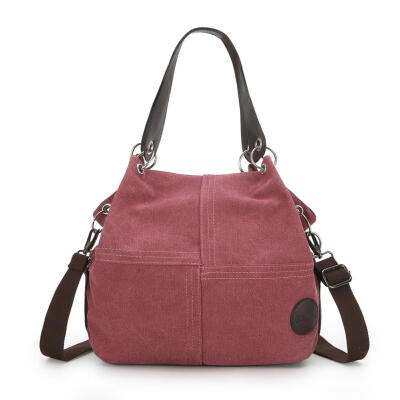 

Women Canvas Shoulder Bag Handbag Crossbody Bags Casual Stitching Tote