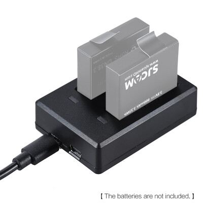 

SJCAM M20 Sports Action Camera Portable USB Dual Slot Battery Charger Accessory for SJCAM M20 Camera