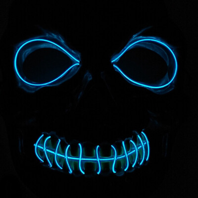 

Drop Shipping Light Emitting Mask Custom Halloween Cold light Line V light-emitting Mask Creative Flash Masks