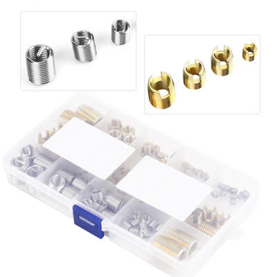 

Greensen 116Pcs Self Tapping Thread Slotted Inserts&Steel Wire Thread Inserts Combination Set