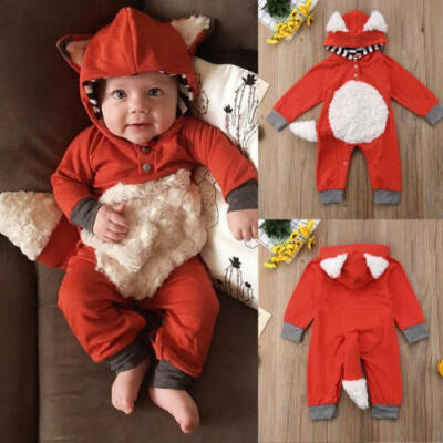 

Fox Baby Kid Boy Girl Newborn Romper Jumpsuit Bodysuit Cotton Clothes Outfit Set