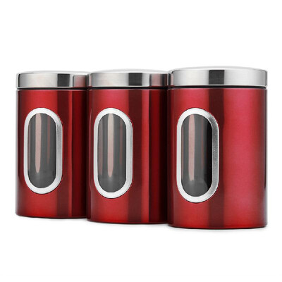 

3pcsset Food Storage Container Food Storage Set with Lids Grain Storage Tank with Transparent View Window Food Storage Box Food