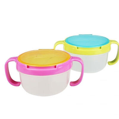

Details about Portable Infants Baby Kids Spill-Proof Snack Bowl Tableware Food Container Box
