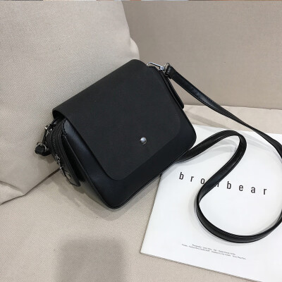 

Spring&summer bag female 2019 new chic Korean fashion Scrub casual retro wild single shoulder slung small square bag