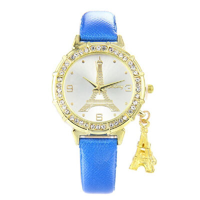 

Watch ladies fashion pendant watch Eiffel Tower pattern casual quartz watch