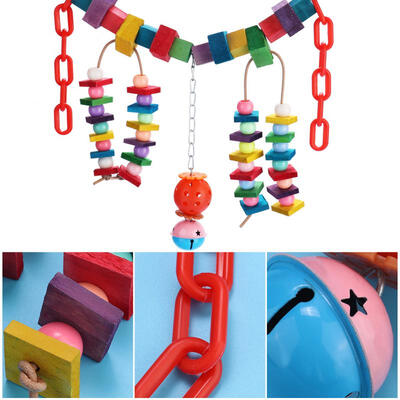 

Greensen Parrot Toy Bird Toy Pet Toy Soft Bridge Brushed Rattan Ball