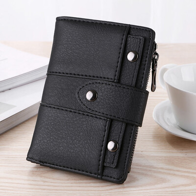 

Tailored Women Simple Retro Rivets Short Wallet Coin Purse Card Holders Handbag BK
