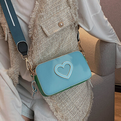 

Popular female bag 2019 new tide fashion girl Messenger bag wild ins foreign small bag wide shoulder strap shoulder bag