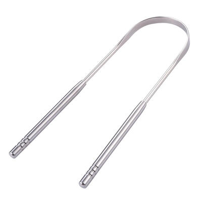 

Stainless Steel Tongue Scraper Fresh Breath Cleaning Coated Tongue Cleaner