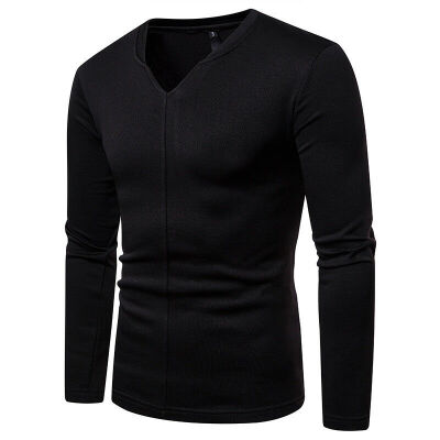 

SUNSIOM Mens Sweater Jumper Winter Warm Sweatshirt Blouse Shirt Tops V-Neck  M L XL 2XL