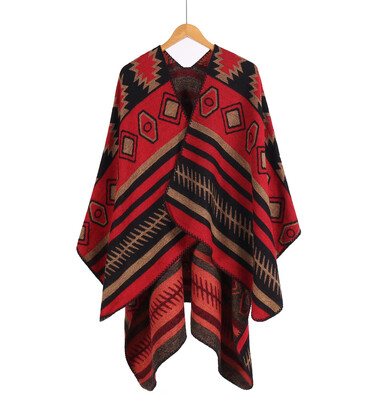 

Geometric puzzle cloak Europe&America foreign trade simple fashion thickening long warm air conditioning shawl sizzling Amazon