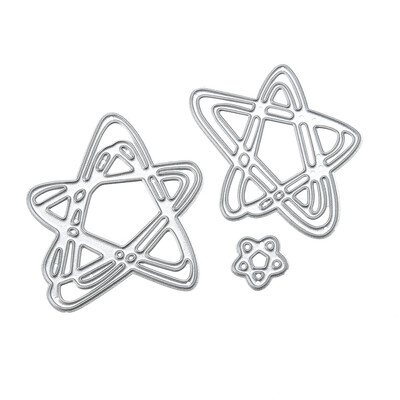

Three Stars DIY Handmade Craft Stencils Decor Tool Set Cutting Die