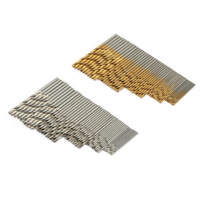 

Greensen 100pcs Titanium Coated & White Drill Bit Set High Speed Steel Twist Drill Bits