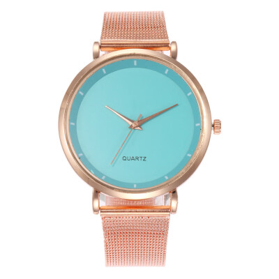 

Simple scale ladies watch colorful female alloy mesh