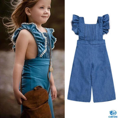 

Toddler Infant Kids Baby Boy Girl Denim Romper Jumpsuit Bodysuit Clothes Outfits