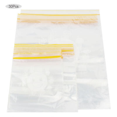 

Greensen 30Pcs Transparent Self Sealing Food Storage Bags Refrigerator Preservation Mixed Bag Set