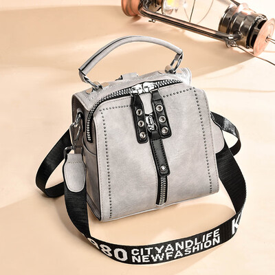 

Womens summer fashion mini shoulder bag small backpack soft leather casual shoulder bag