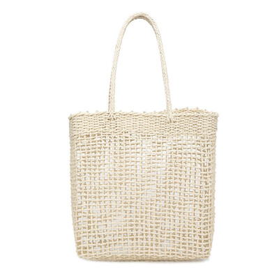 

Tailored Womens Fashion Straw Woven Bag Solid Color Shoulder Bag Wild Casual Hollow Bag