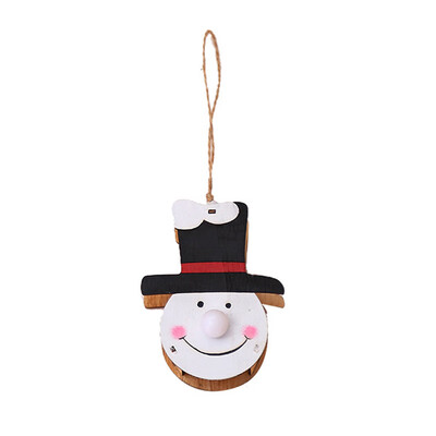 

1x LED Lights Christmas Tree Wooden Ornaments Glowing Home Hanging Decoration