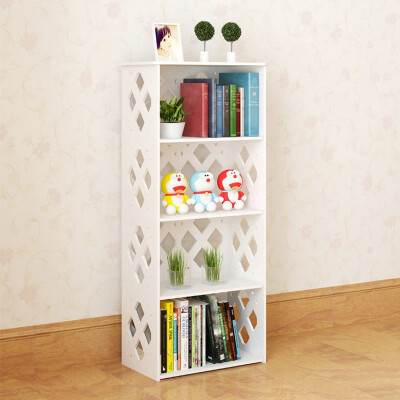 

5 Layer Tier Wood-plastic Assembled Rack Shelf Bookcase Wall Standing Storage