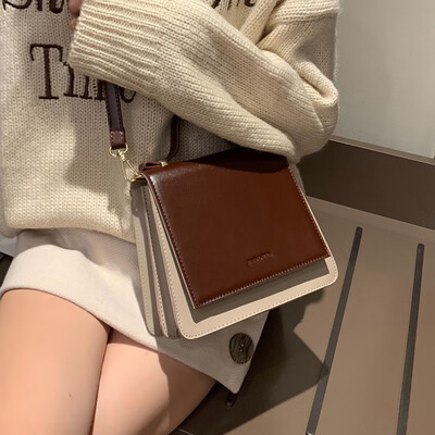 

Net red retro handbag texture small square bag casual small bag female 2019 new wave Korean version of the chic Messenger bag