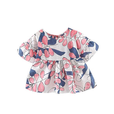 

2019 Summer Toddler Baby Girls Dresses Child Floral Ruffles Half Sleeve Dresses Outfits Kids Clothes Vestido 0-4Y