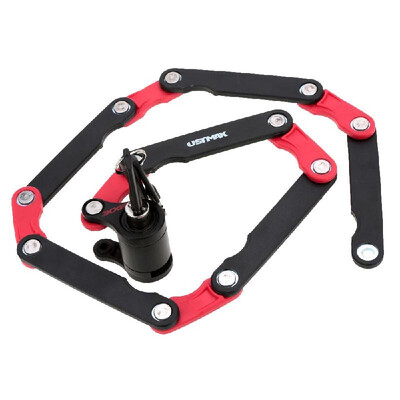 

Shearing Resistant Steel Folding Bicycle Lock with Lock Cage