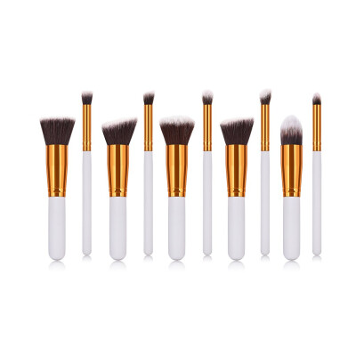 

Toponeto 10 PCS Make Up Foundation Eyebrow Eyeliner Blush Cosmetic Concealer Brushes