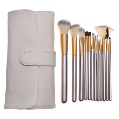 

Toponeto 12PCS Make Up Foundation Eyebrow Eyeliner Blush Cosmetic Concealer Brushes