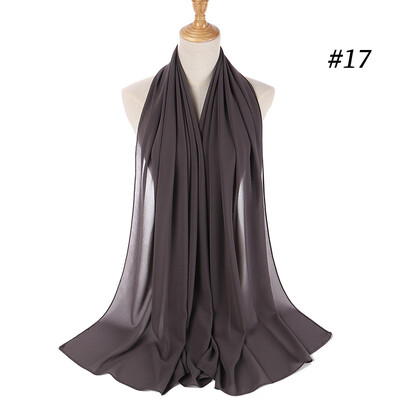 

Monochrome ethnic pearl chiffon bubble towel headband selling high quality Muslim women hijab scarf