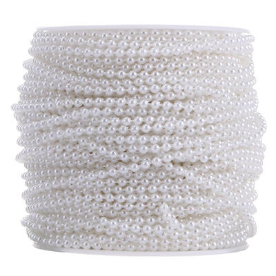 

10 Meters 3mm Pearl Beads Cotton Line Chain Pearls Garland Wedding Party