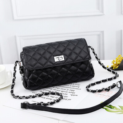 

The Korean version of Joker Lingge chain bag shoulder Messenger bag simple atmosphere mini womens bag