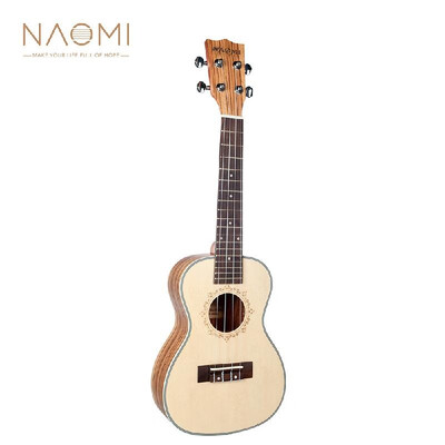 

NAOMI 21 Inch Ukulele Spruce Topboard Zebrawood Backboard Rosewood Fretboard Okoume Headstock Ukeleles Musical Instrument Toy Guit