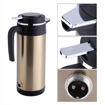 

Greensen 800mL 12V Portable In-car Stainless Steel Electric Heating Cup Boiling Water Bettle Travel Use