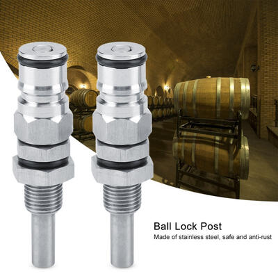 

Greensen 2pcs Set Stainless Steel Sturdy Keg Beer Ball Lock Post Connector