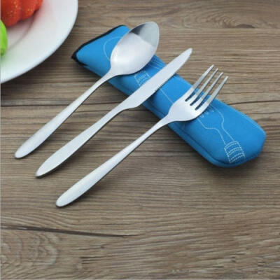 

Stainless Steel Table Knife Fork Spoon Teaspoon Set Dinnerware Tableware Cutlery