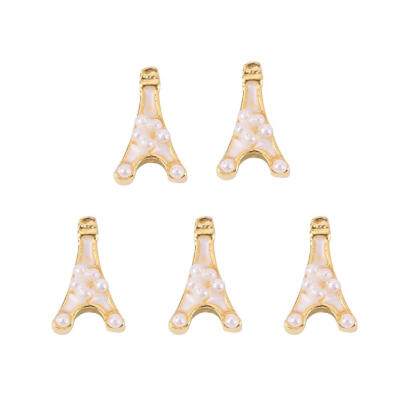 

Tower Shape French Rhinestone Nail Stickers for Girl Nail Art Decoration