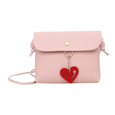 

Hollowed Flower Heart Shoulder Purse Leather Women Crossbody Satchel Bags