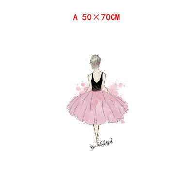 

Gotoamei Girl Cute Girl Cartoon Animal Decorative Canvas Painting Childrens Room Hanging Painting